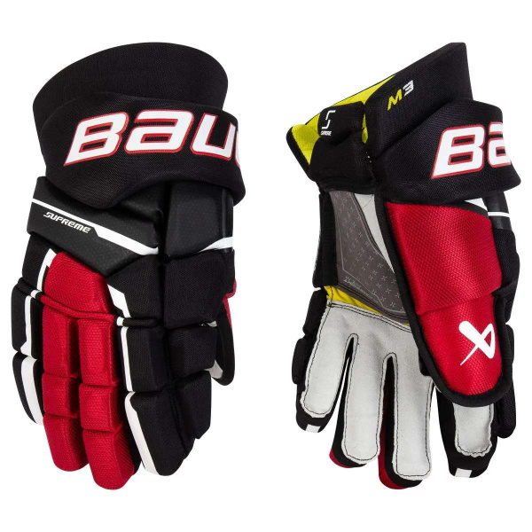 Перчатки BAUER SUPREME M3 INT (BLK/RED 12")