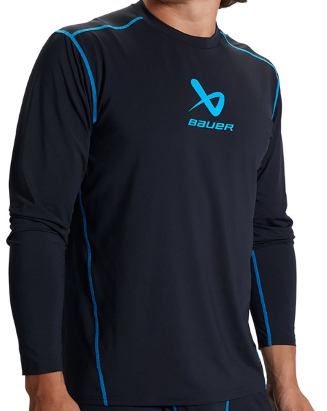 Нательное белье (майка с длинным рукавом) BAUER S22 BASIC BL LS TOP SR