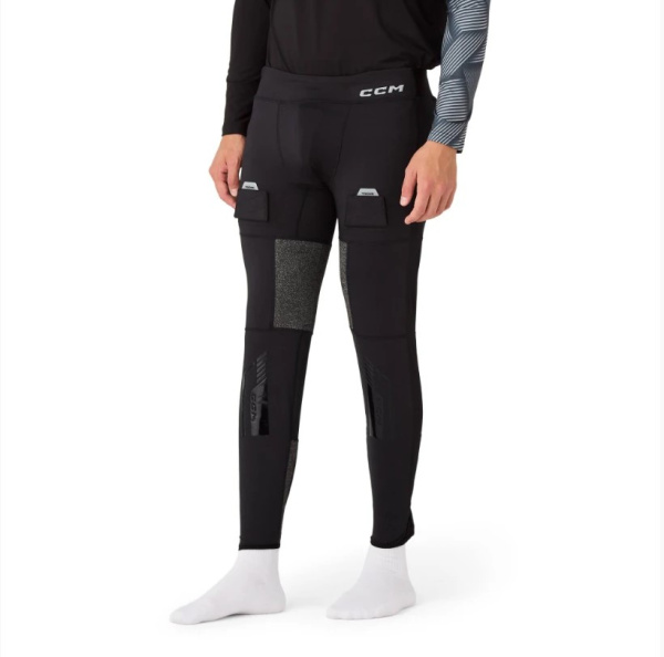Нательное белье (брюки с раковиной) CCM TACKS PRO CUT PROTECTION BASE LAYER PANT WITH JOCK SR